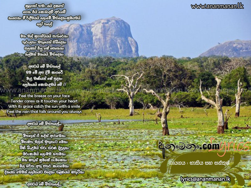 Apatai Me Mihithale (Sulagak Hama Yai Dasathe) - Bathiya & Santhush Sinhala Lyric