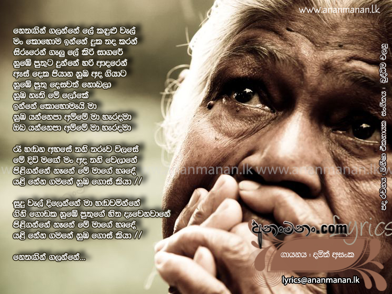Nethagin Galanne (Amma) - Damith Asanka Sinhala Lyric